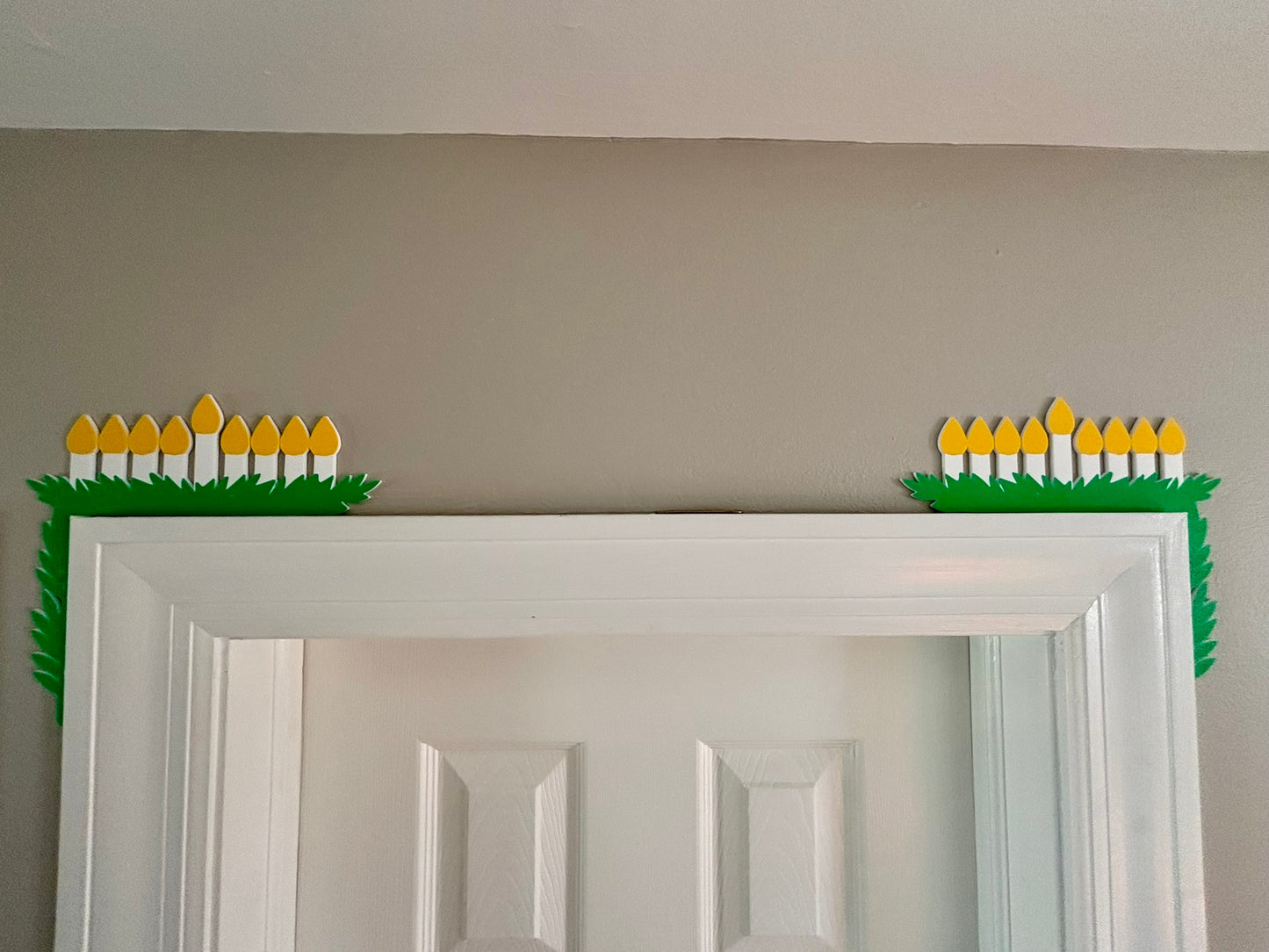 Hanukkah Candles Door Corner
