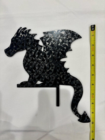 Dragon Door Frame Topper: Rainbow Scale Dragon Decor