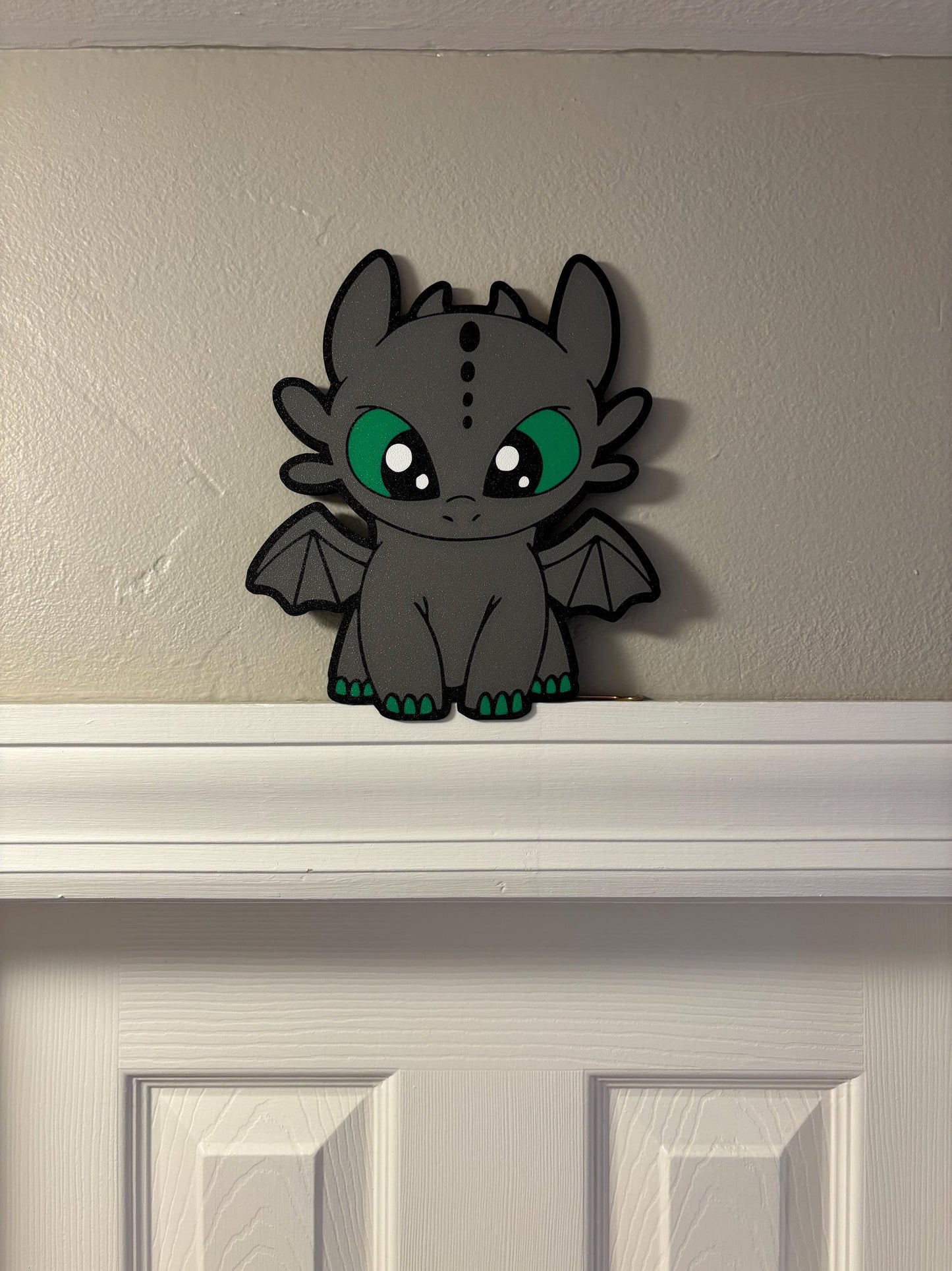 Toothless or light fury dragon cute door frame decor