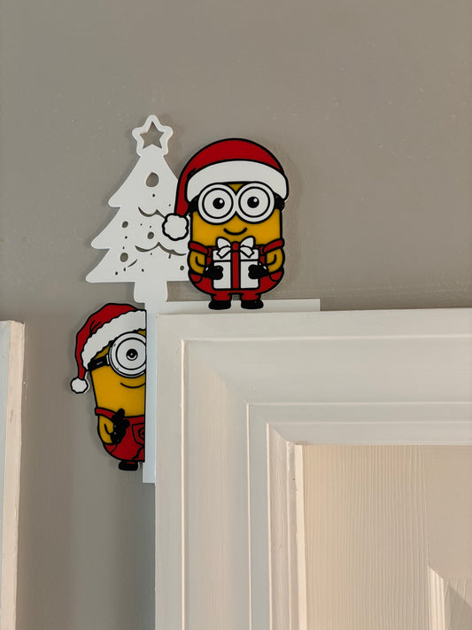 Minions Christmas Door Corner