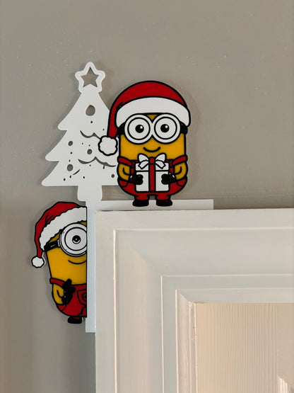 Minions Christmas Door Corner