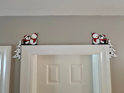 Snowman and Penguin Door Corner