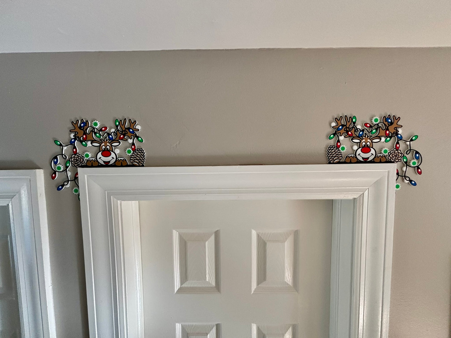 Rudolf Reindeer Door Corner