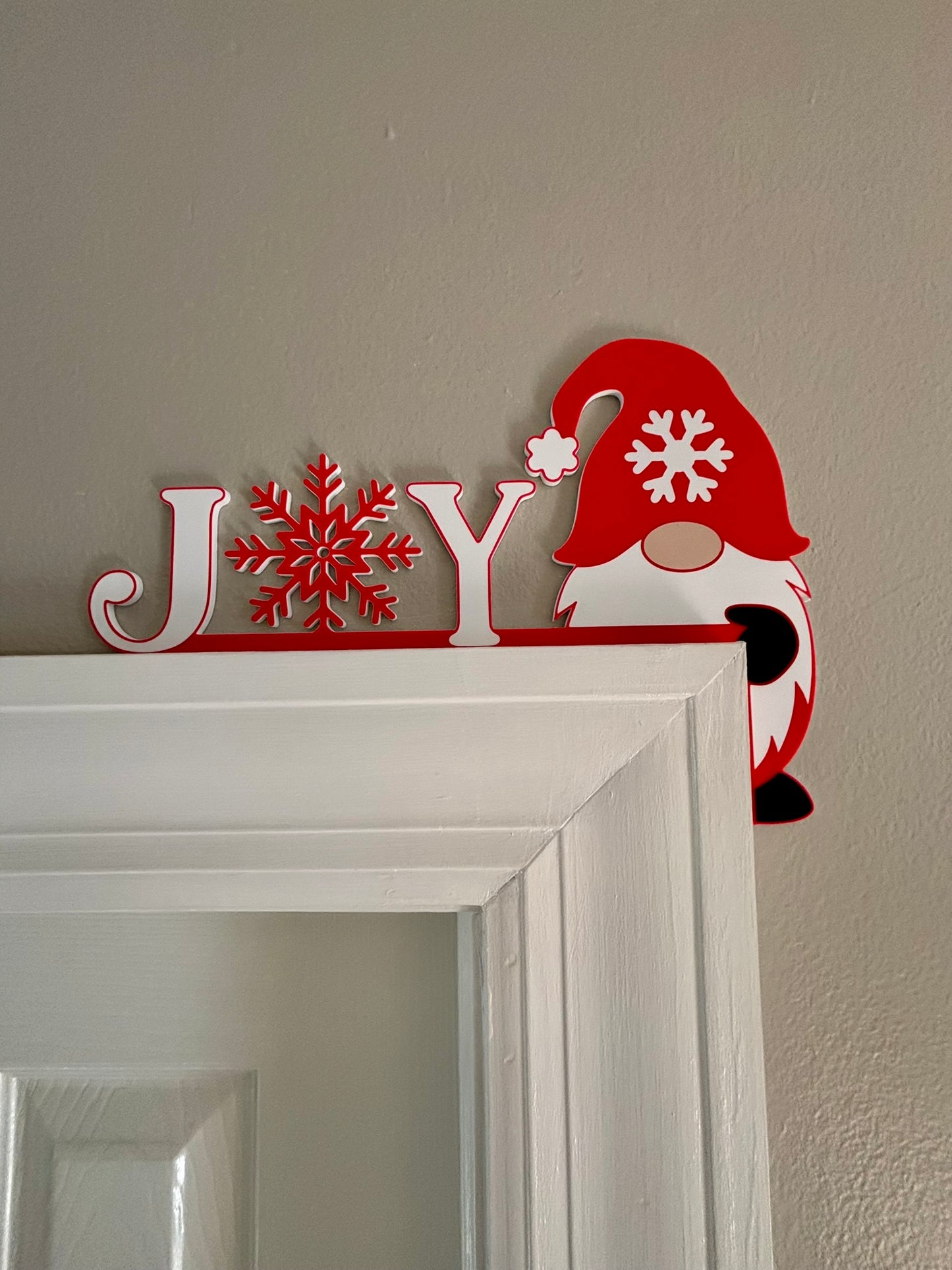 Gnome Joy Door Window Corner Topper