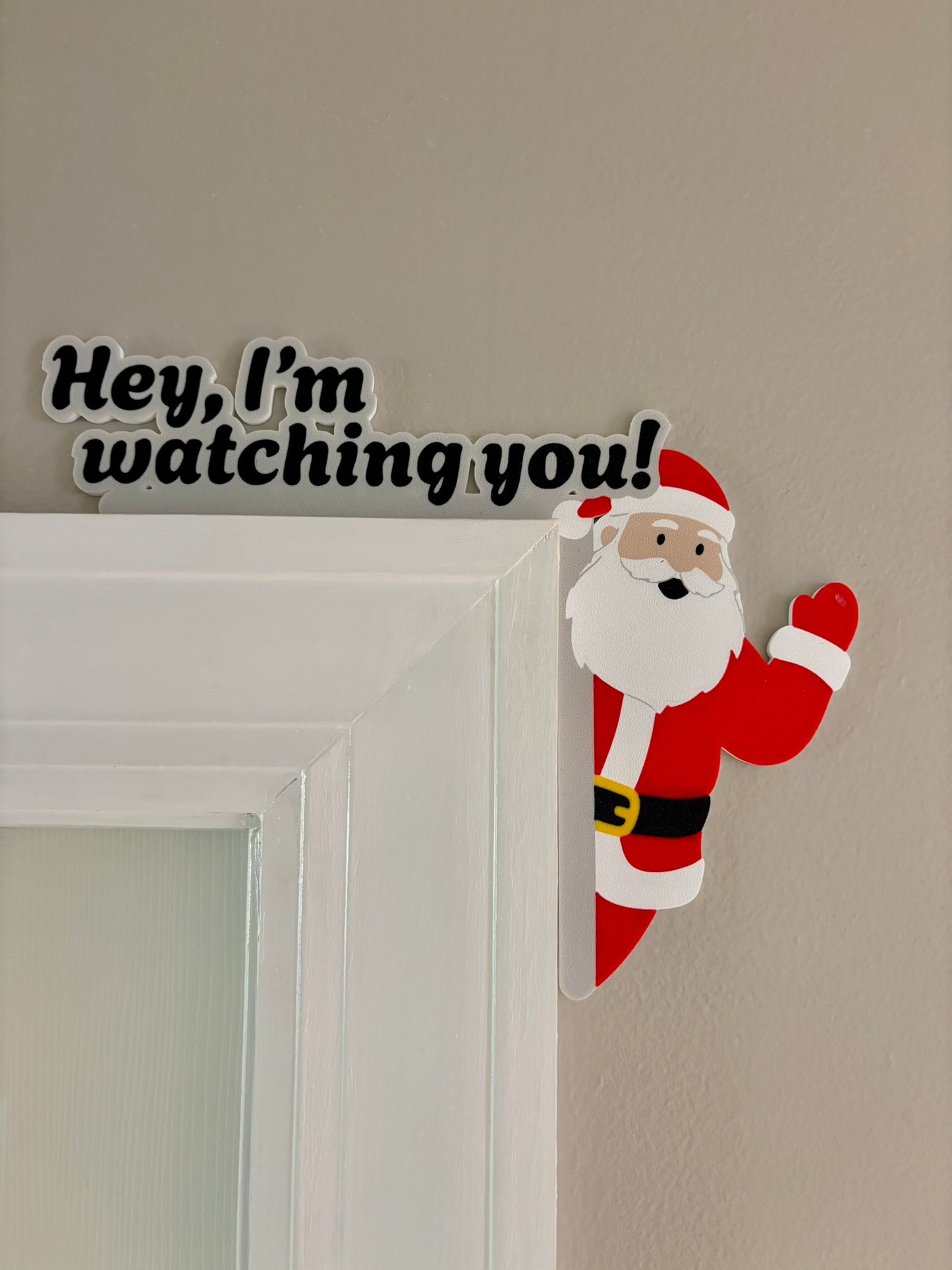 Santa is Watching Door Corner