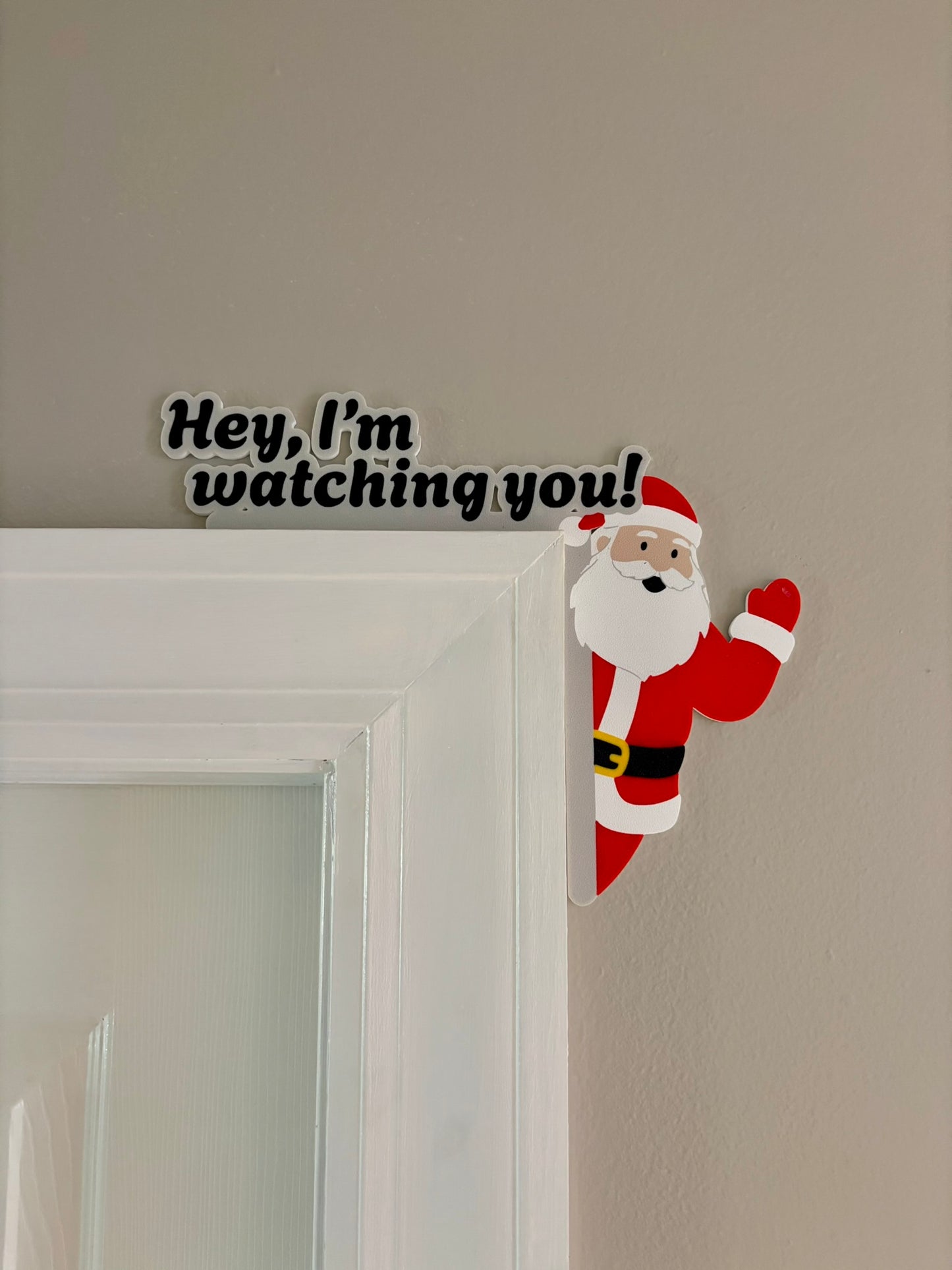 Santa is Watching Door Corner
