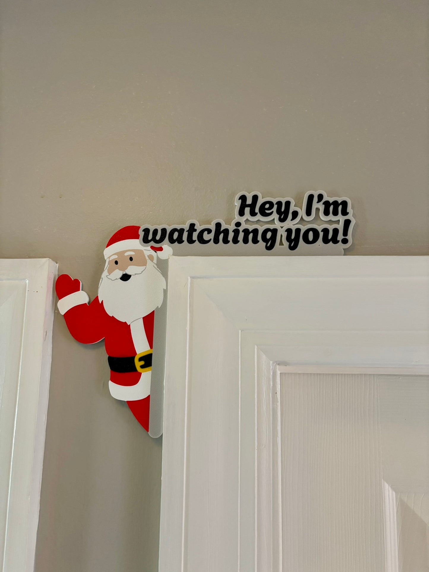 Santa is Watching Door Corner