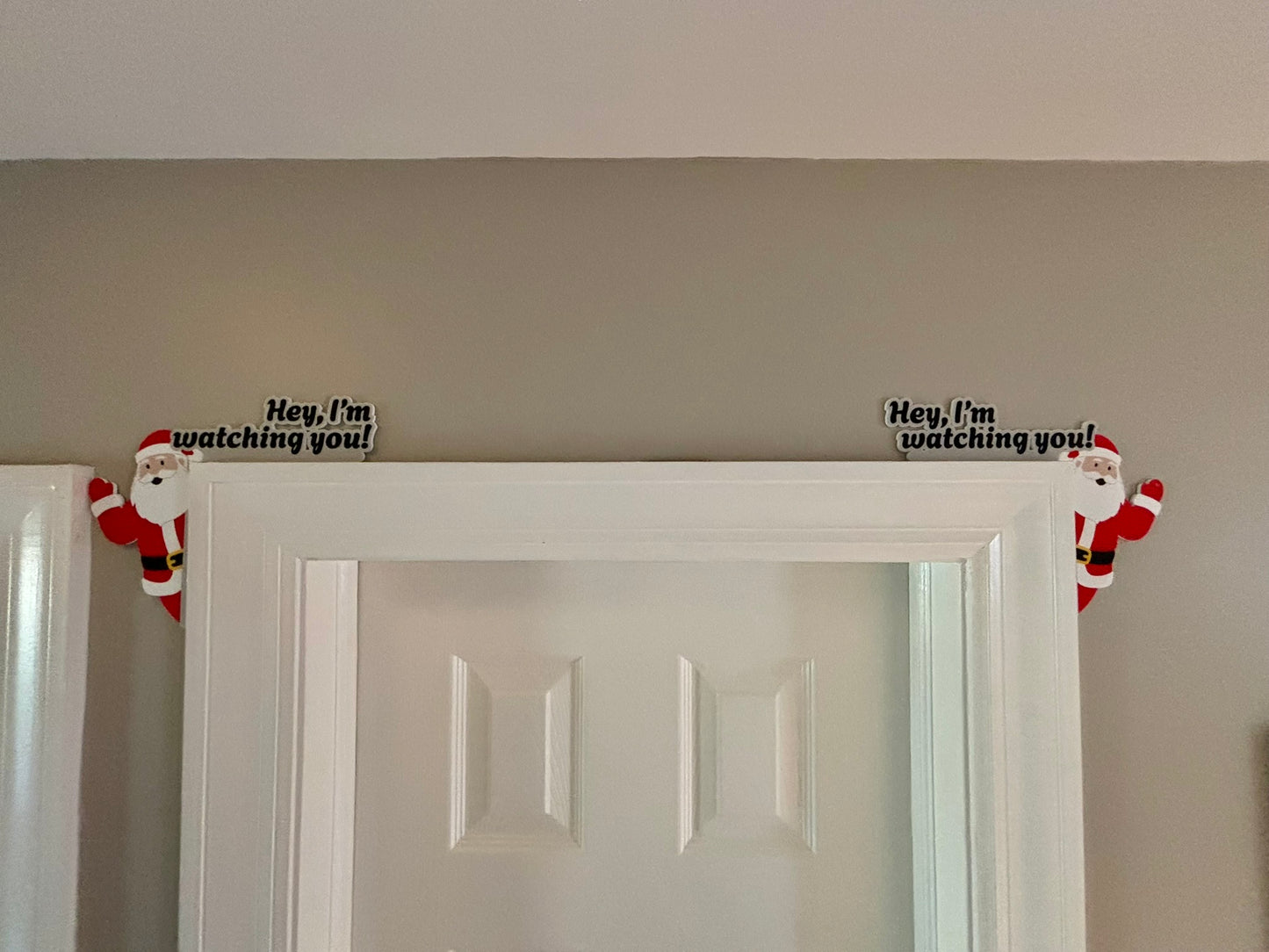 Santa is Watching Door Corner