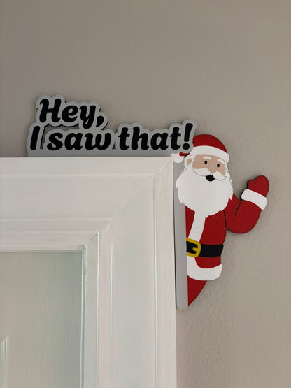 Santa is Watching Door Corner