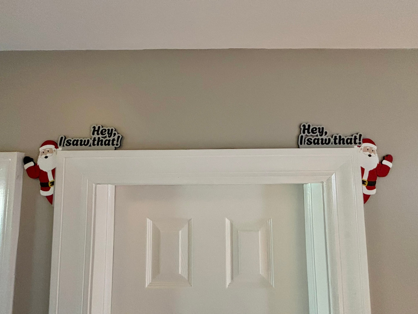 Santa is Watching Door Corner