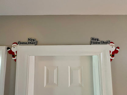 Santa is Watching Door Corner