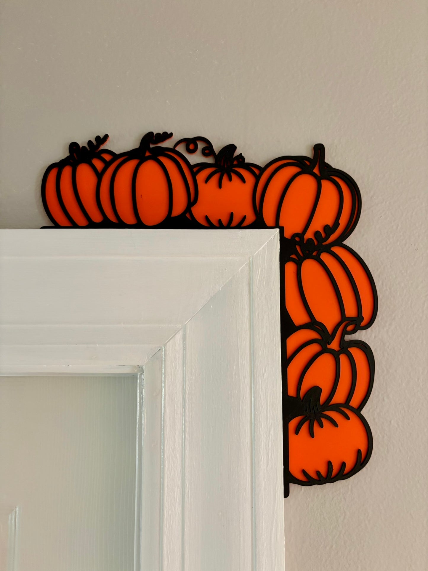 Pumpkins Door Window Corner Topper