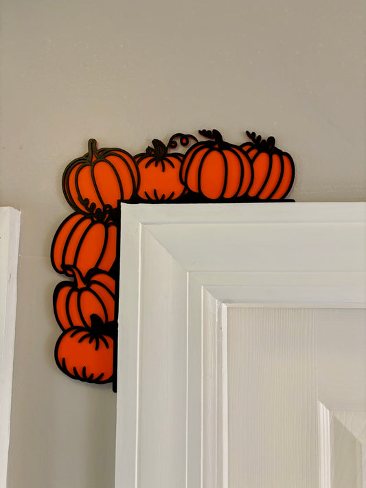 Pumpkins Door Window Corner Topper