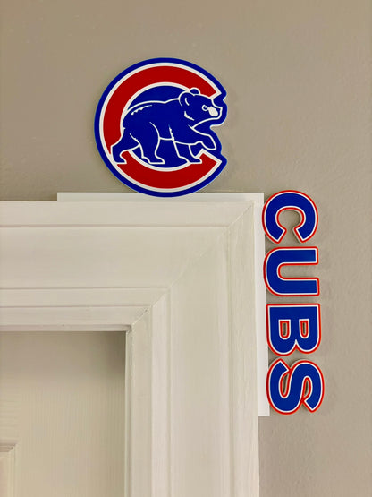Chicago Cubs Bear Door Corner