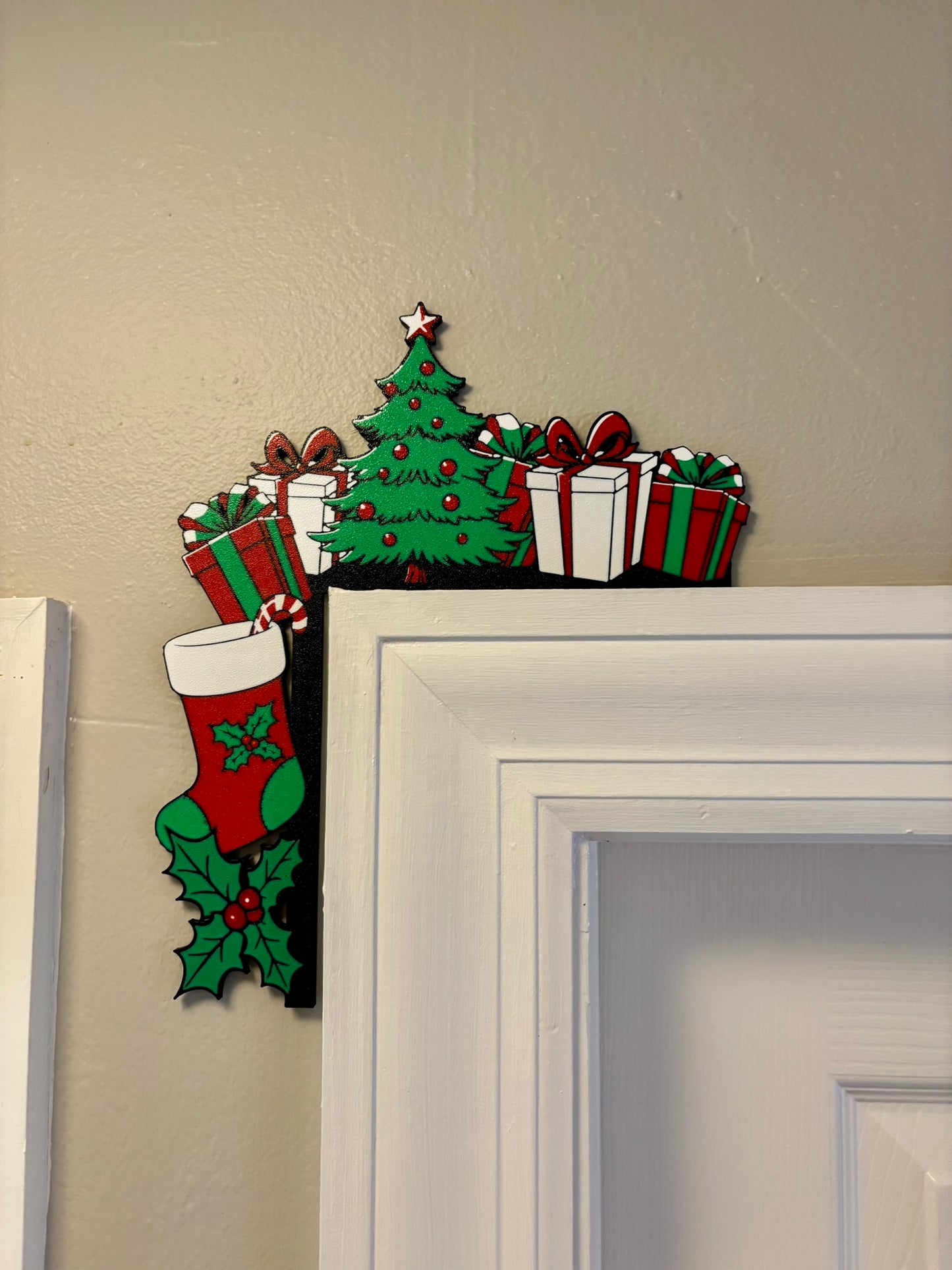 Tree with Presents Door Corner