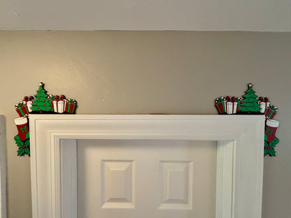 Tree with Presents Door Corner