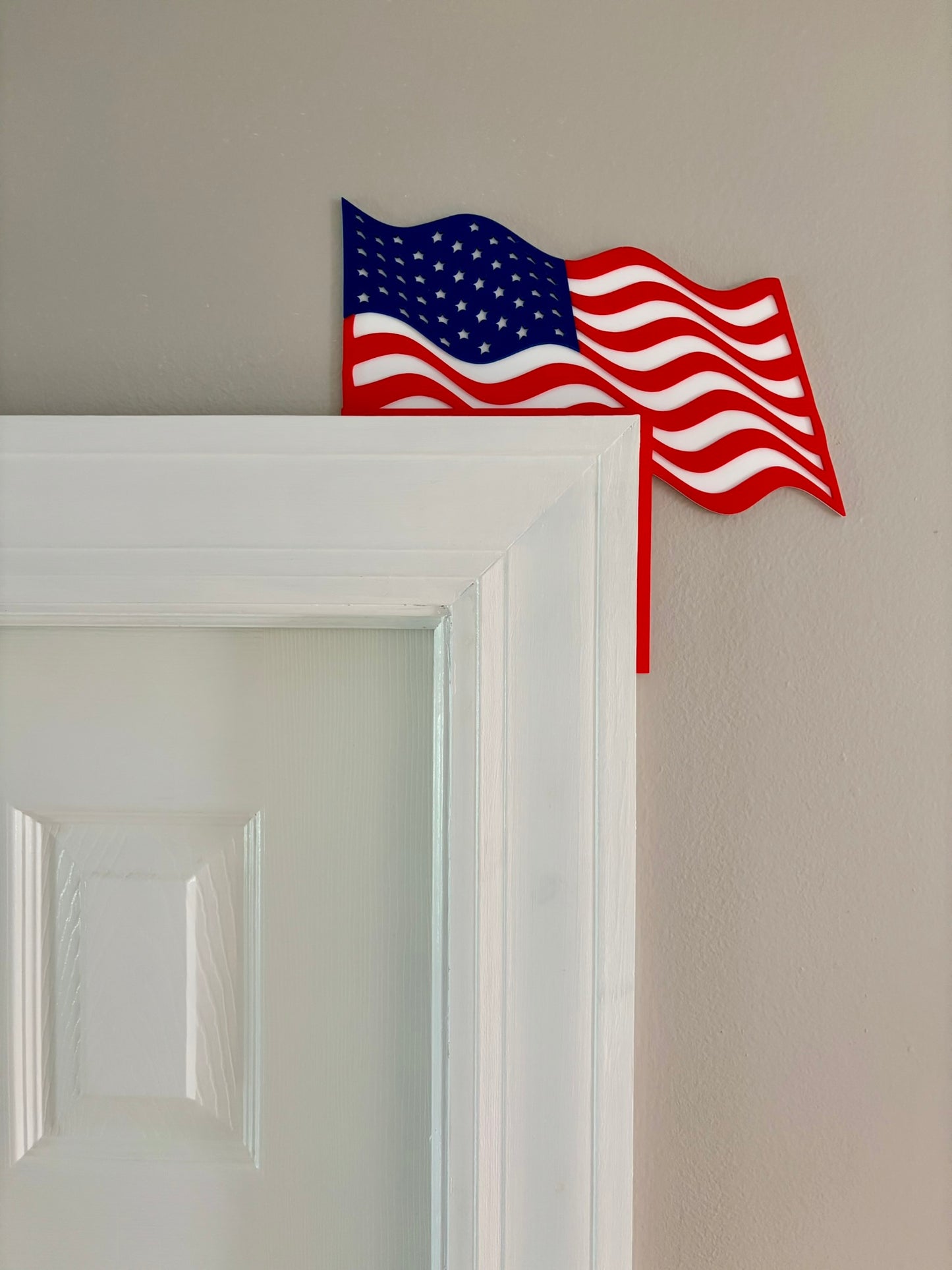 American Flag 4th of July Door Corner