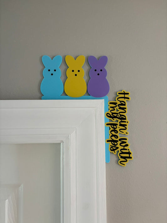 Hanging With My Peeps Easter Door Corner