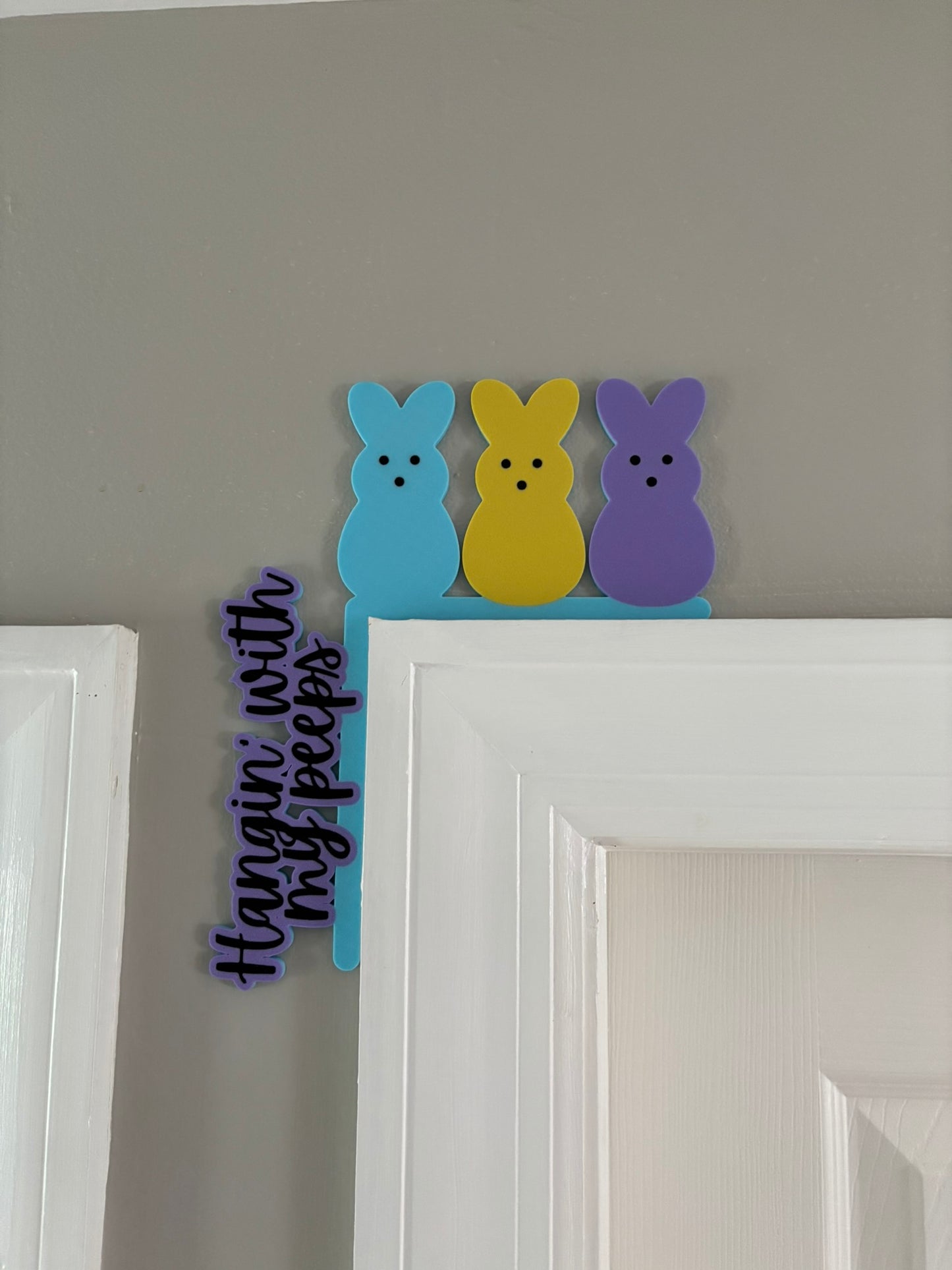 Hanging With My Peeps Easter Door Corner