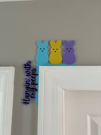 Hanging With My Peeps Easter Door Corner