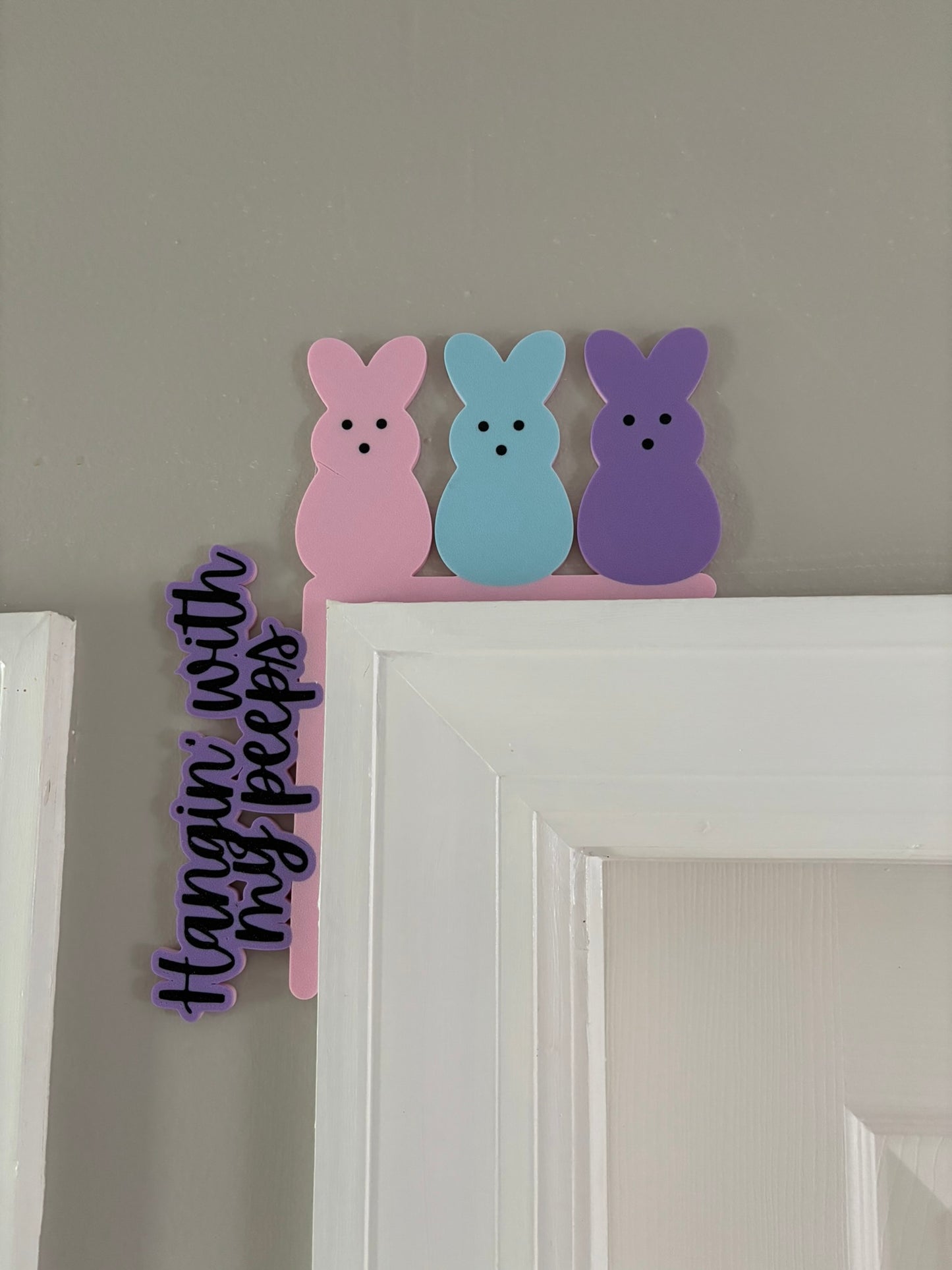 Hanging With My Peeps Easter Door Corner