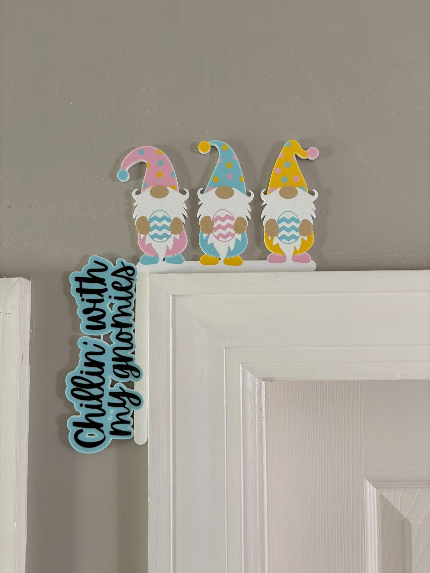 Chillin With My Gnomies Easter Door Corner