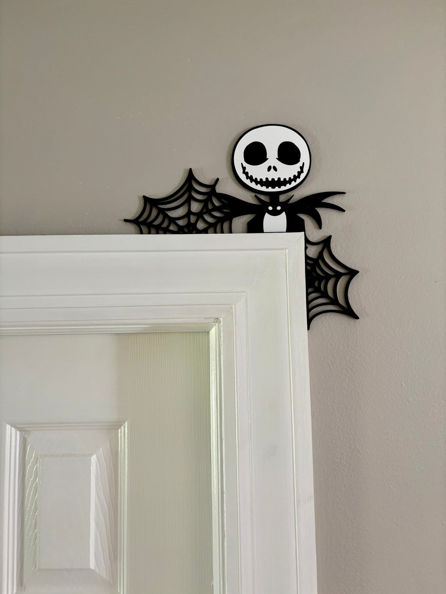 Jack Skellington Webs Door Window Corner Topper