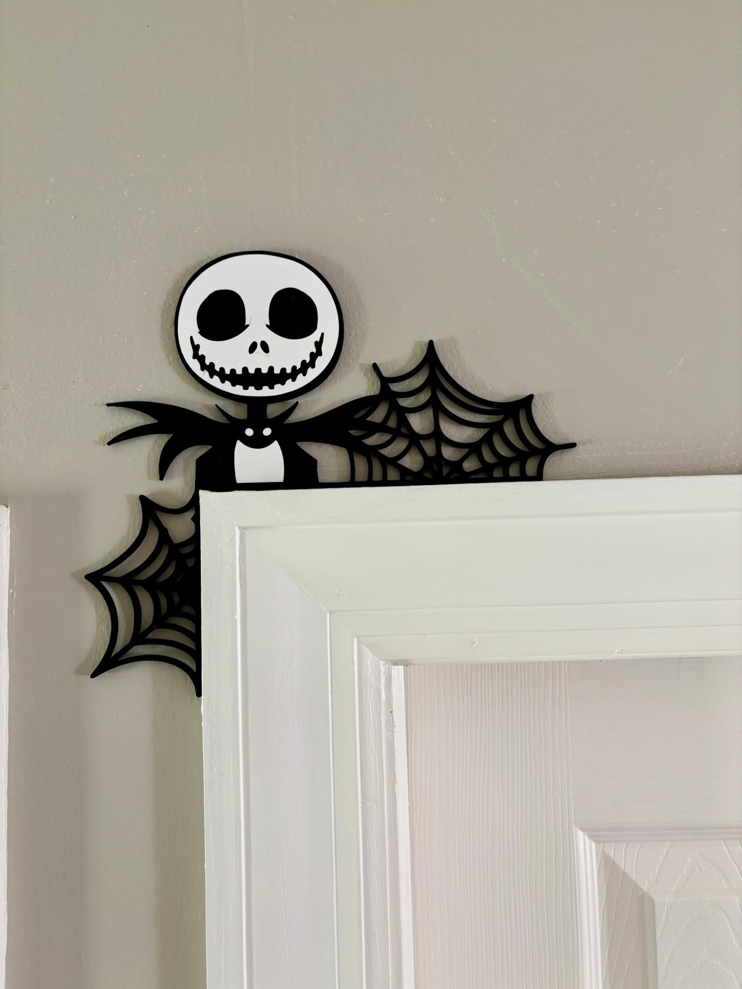 Jack Skellington Webs Door Window Corner Topper