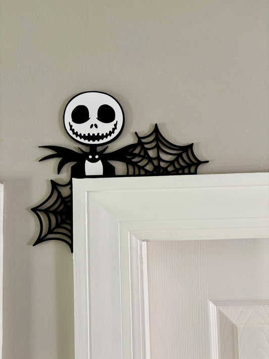 Jack Skellington Webs Door Window Corner Topper