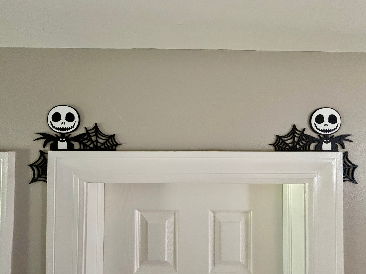Jack Skellington Webs Door Window Corner Topper