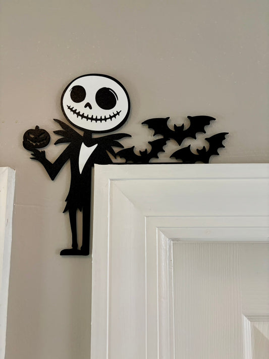 Jack Skellington Bats Door Window Corner Topper (Copy)