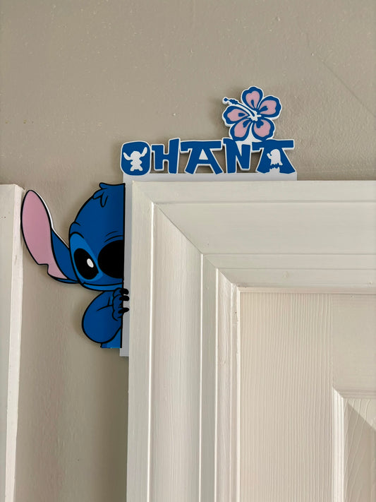 Stitch Ohana Door Corner Topper
