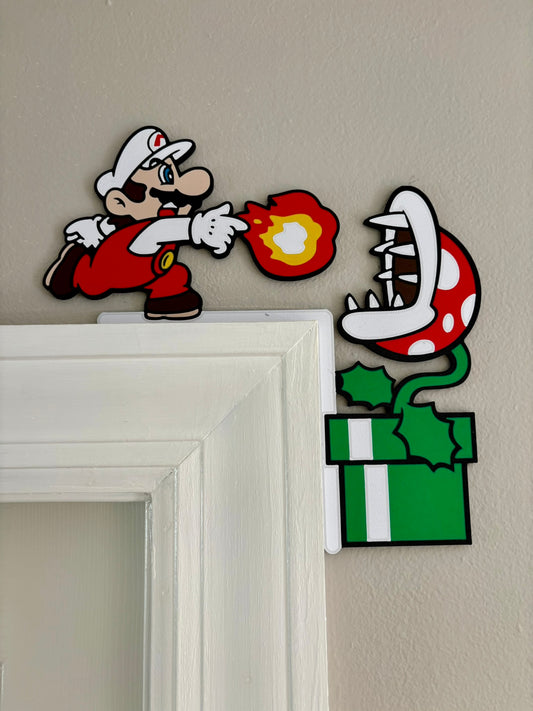 Mario Fireball Door Corner Topper