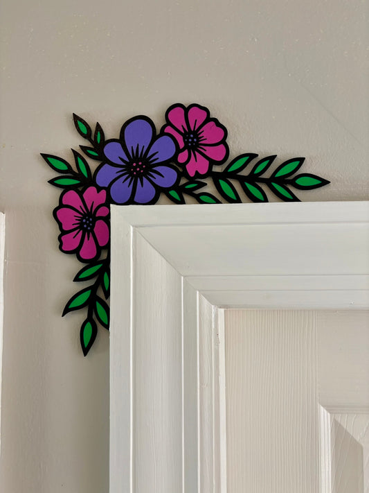 Flowers Door Corner Topper