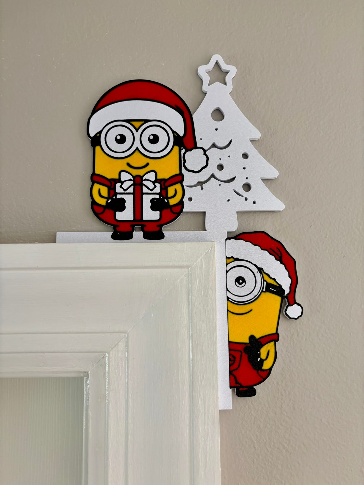 Minions Christmas Door Corner