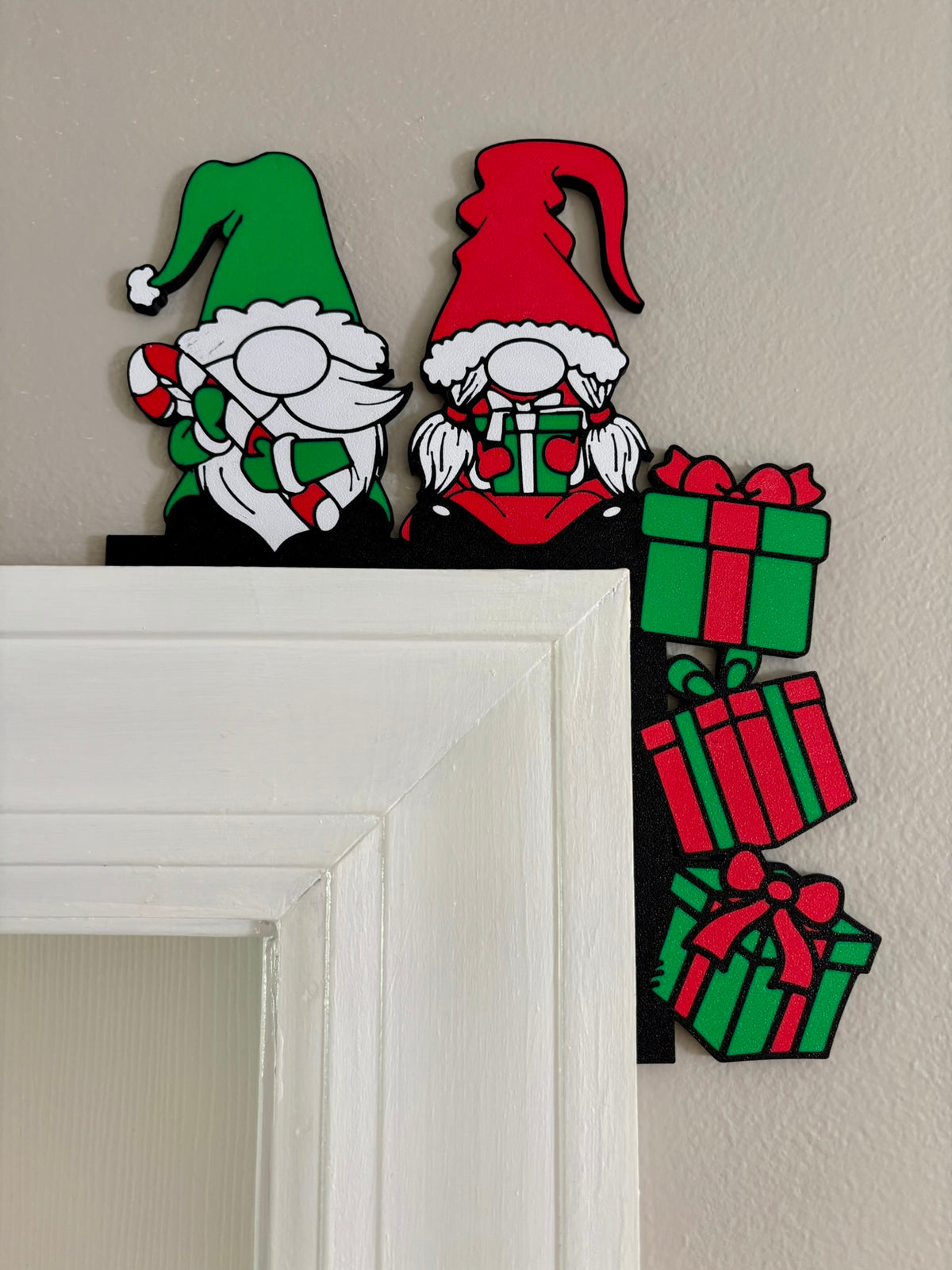 Christmas Gnomes Door Corner