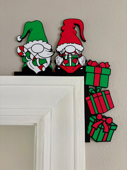 Christmas Gnomes Door Corner
