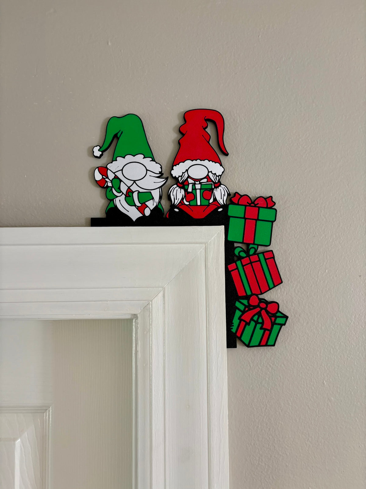 Christmas Gnomes Door Corner