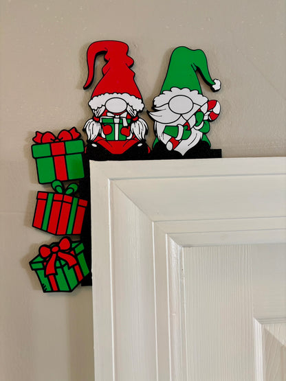 Christmas Gnomes Door Corner