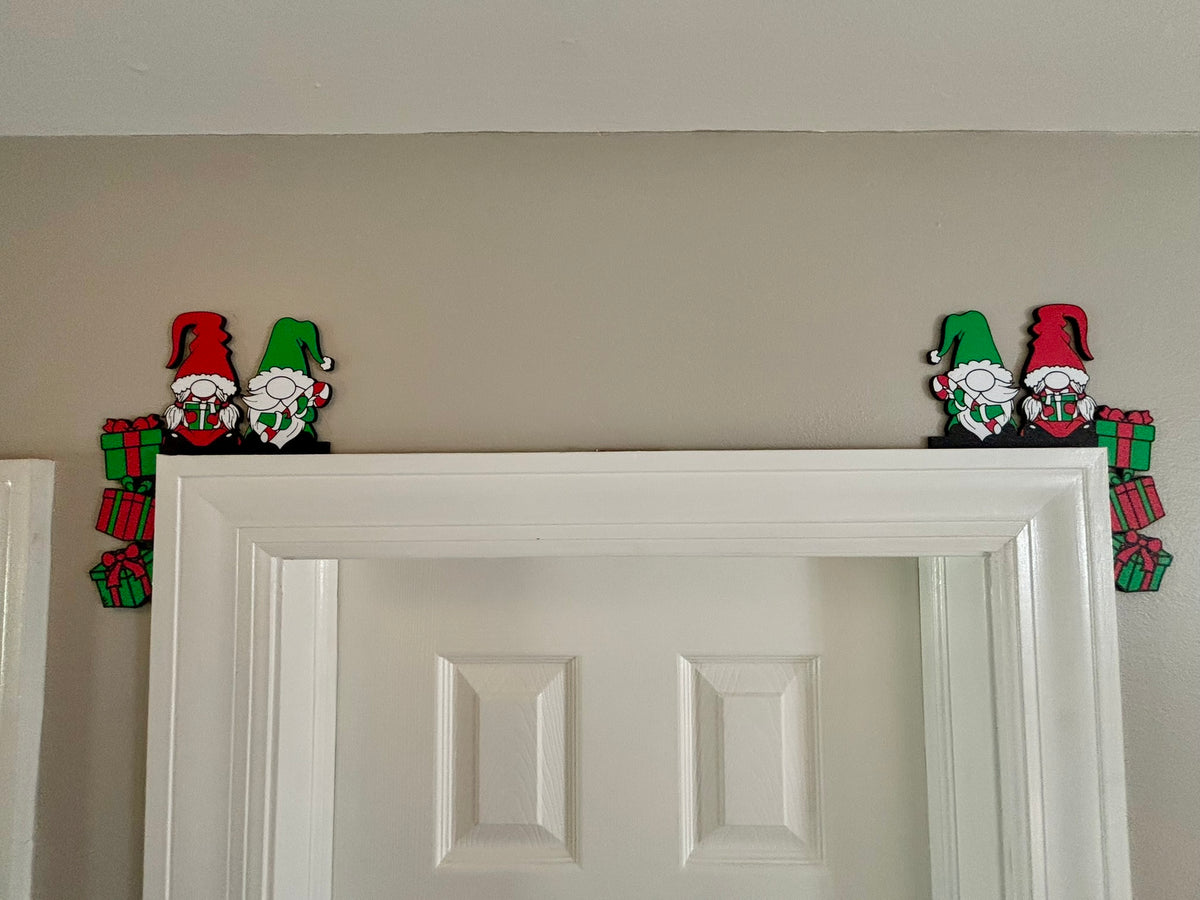 Christmas Gnomes Door Corner