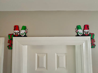 Christmas Gnomes Door Corner