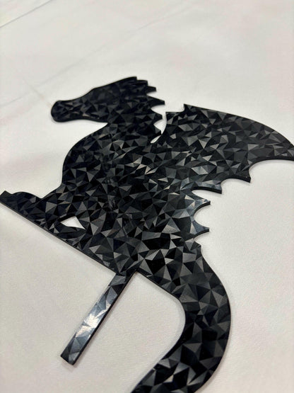 Dragon Door Frame Topper: Rainbow Scale Dragon Decor