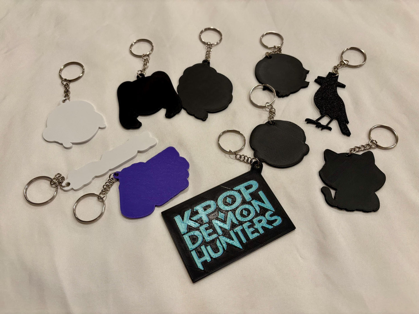 KPop Demon Hunters Keychains, Rumi, Zoey, Mira, Derpy, and more! Great for Party Favors!