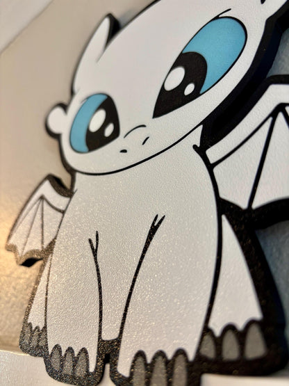 Toothless or light fury dragon cute door frame decor