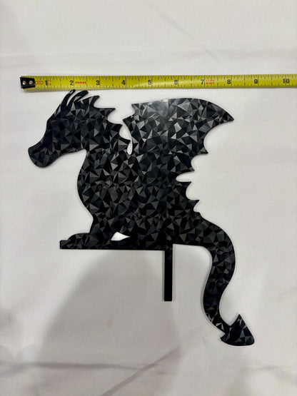 Dragon Door Frame Topper: Rainbow Scale Dragon Decor