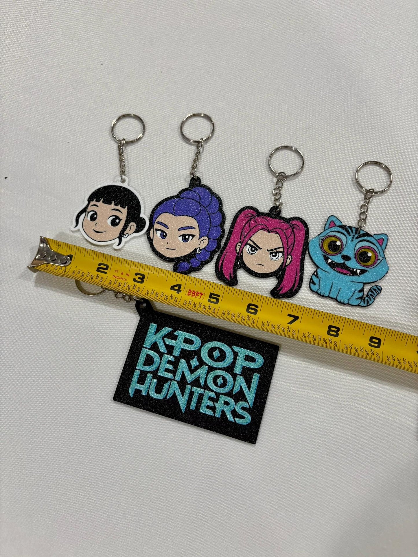 KPop Demon Hunters Keychains, Rumi, Zoey, Mira, Derpy, and more! Great for Party Favors!