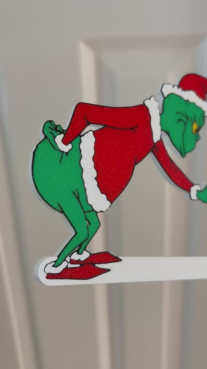 Grinch with Max Merry Grinchmas Door Corner