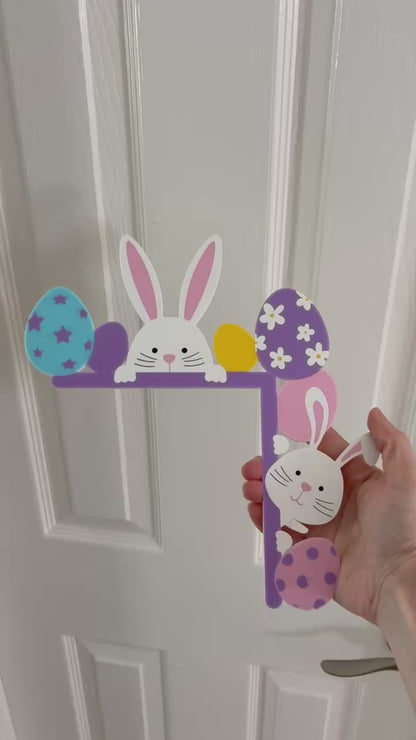 Peeking Bunnies Easter Door Corner