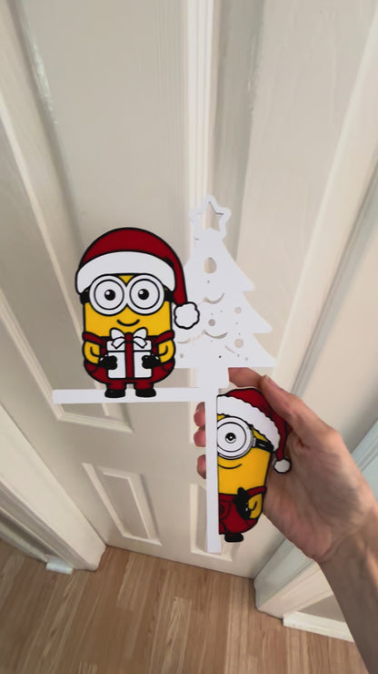 Minions Christmas Door Corner