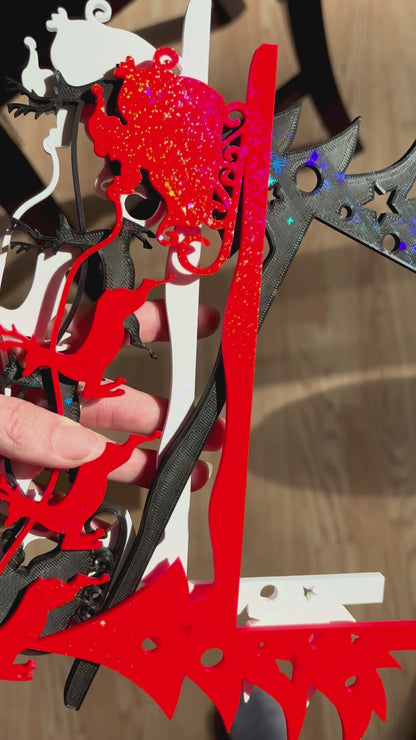 Reindeer Flying Door Corner